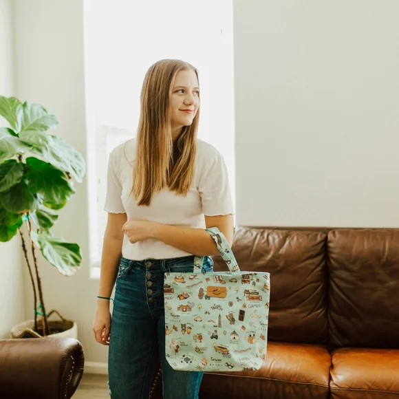 Waterproof Shiba Bucket Tote Shoulder Handbag - Picture 6 of 11